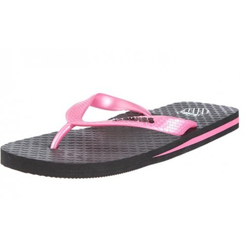 Zehentrenner Damen Zorrie - Black Metallic Pink